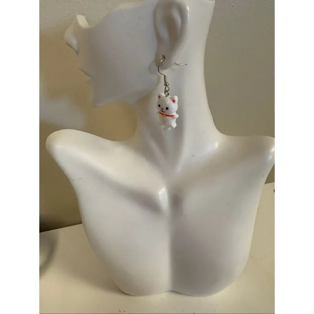 Anime Cat Statememt Earrings